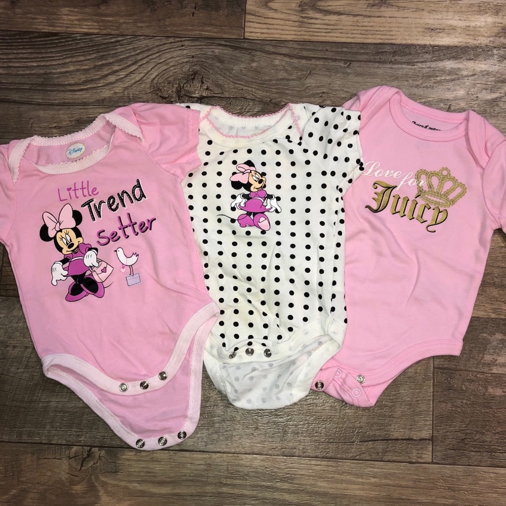 Disney and Juicy Couture Onesie Bundle
